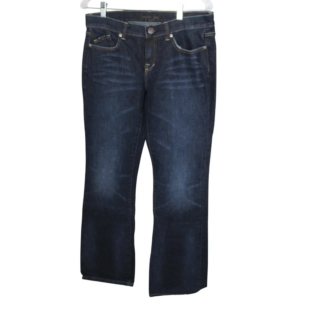 London Jean Women's Dark Wash Denim Jeans Bootcut Size 8 Classic Style‎